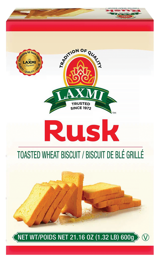 laxmi rusk toasted wheat biscuit 600gm