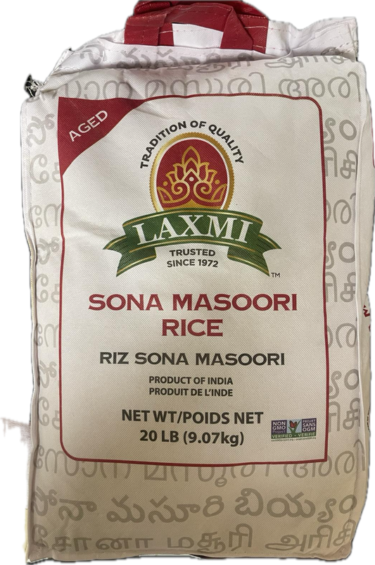 Laxmi Sona Masoori Rice 20LB