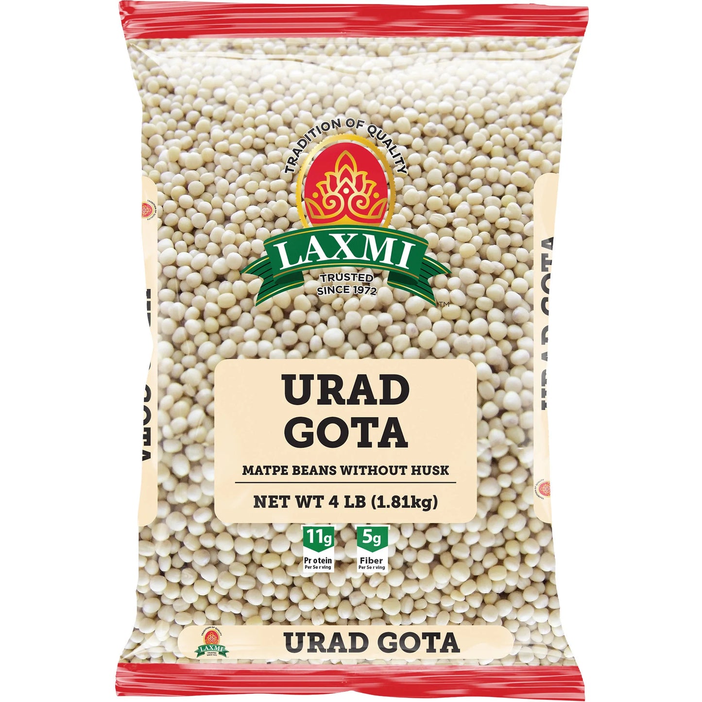 Laxmi Urad Gota Whole (White) - 4 LB