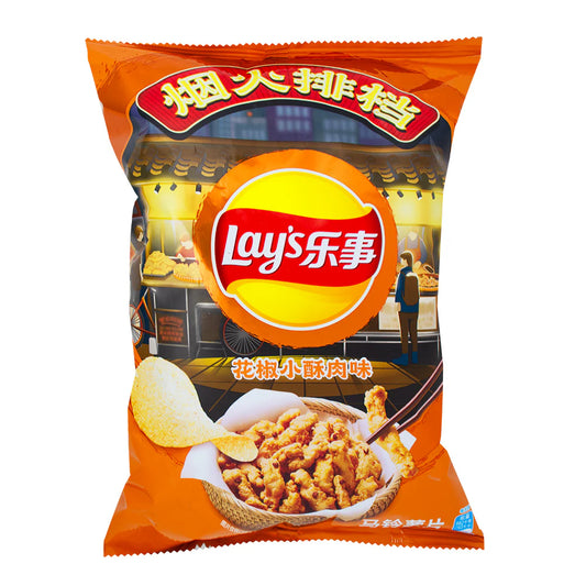 Lay's Sichuan Peppercorn Crispy Meat Flavored Potato Chips 70gm