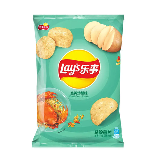 Lay’s Fried Crab Potato Flavor Chips 70gm