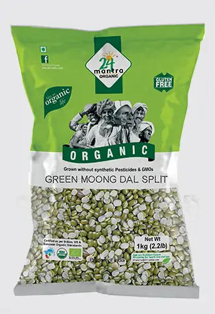 24 Mantra Organic Moong Dal Split (2 LB)