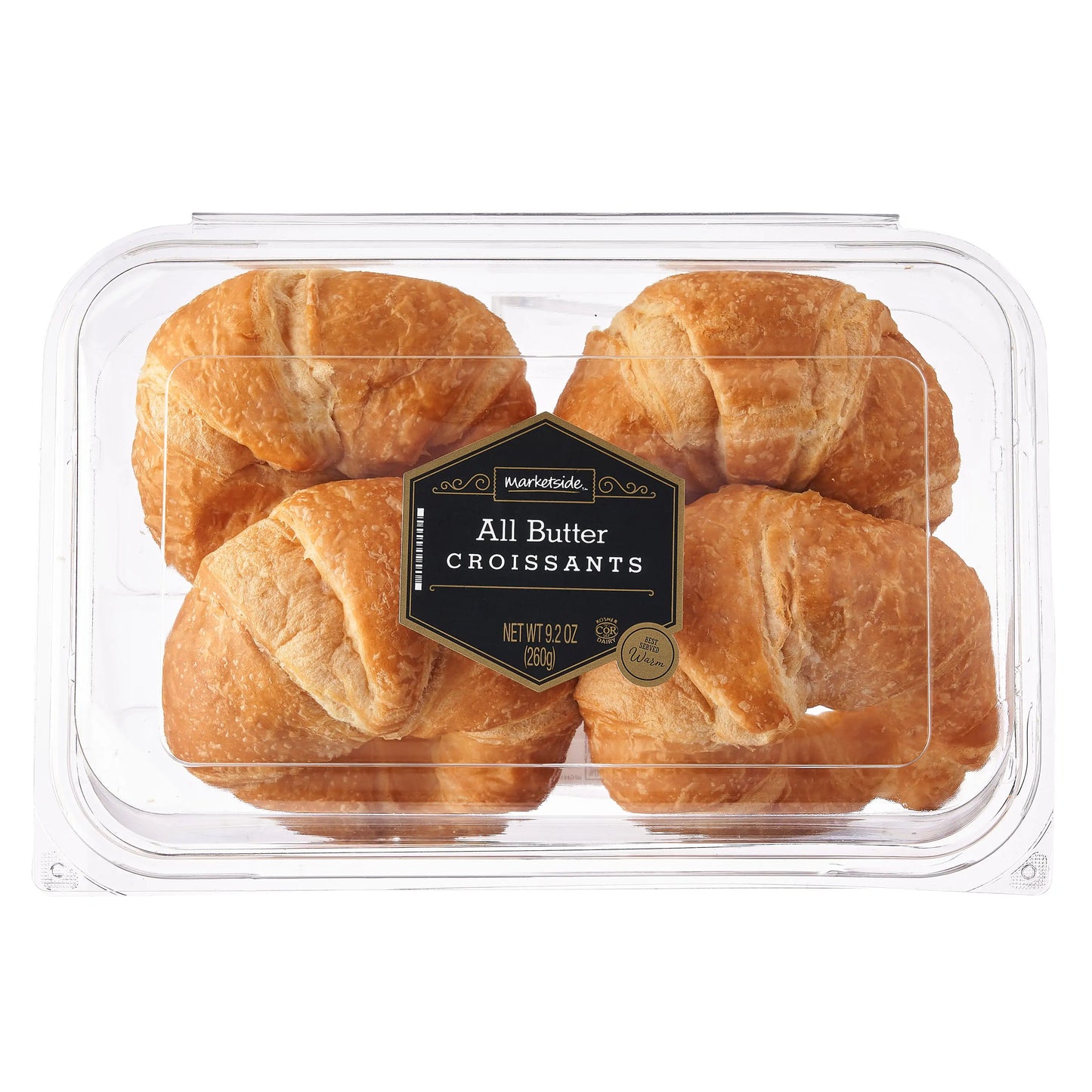 Marketside All Butter Croissants, Kosher Dairy, 9.17 oz, 4 Count