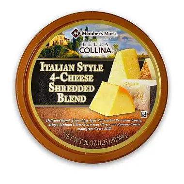 Member's Mark Italian Style 4-cheese Shredded Blend By Bella Collina (20 Oz.)