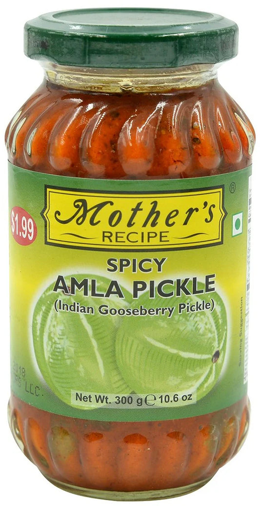 Mother's Spicy Amla Pickle - 10.6 Oz (300 Gm)