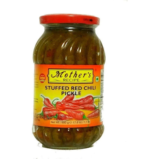 Mother's Stuffed Red Chilli Pickle - 17.5 Oz (500 Gm)