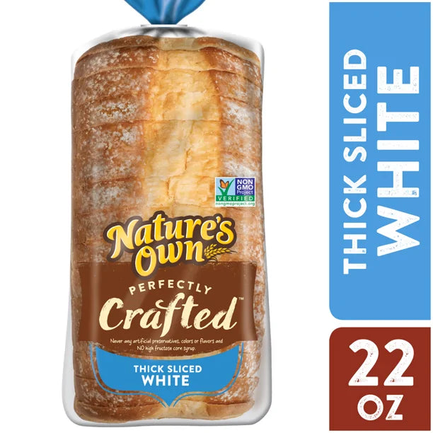 Nature's Own Perfectly Crafted Thick Sliced White Bread Loaf (22 OZ)