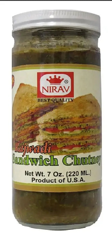 Nirav Rajwadi Sandwich Chutney - 7.74 Fl Oz (220 Ml)