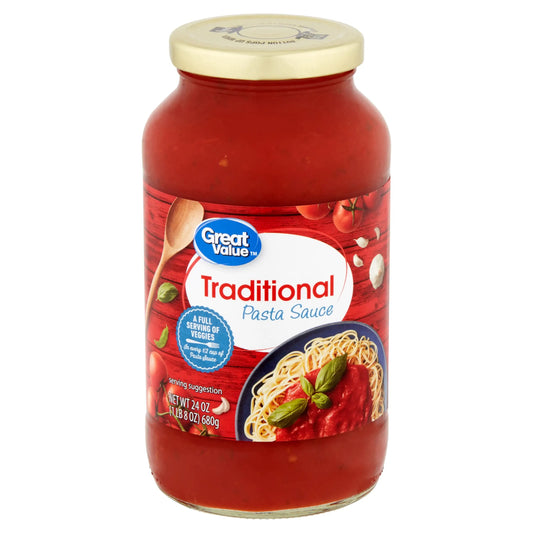 Great Value Traditional Pasta Sauce (24 OZ-680 GM)