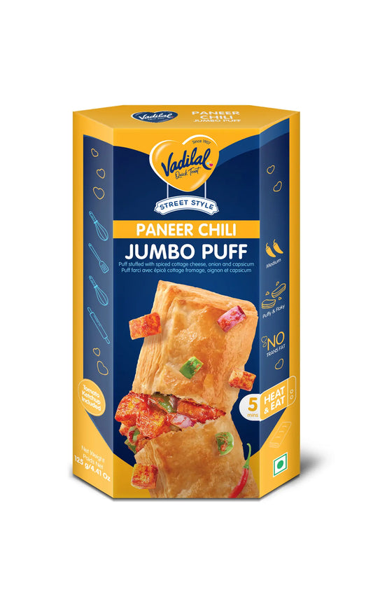 Vadilal Paneer Chilli Jumbo Puff (125 GM - 4.40 OZ)