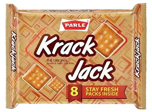 Parle KrackJack Sweet & Salty Crackers, Pack of 6, 264 g