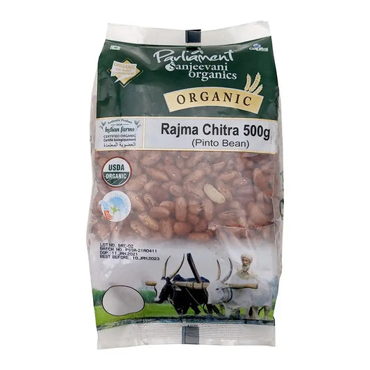 Parliament Sanjeevani Organic Rajma Chitra - 2 LB (908 GM)