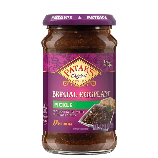 Patak'S Brinjal Eggplant Pickle (MEDIUM) - 10 OZ