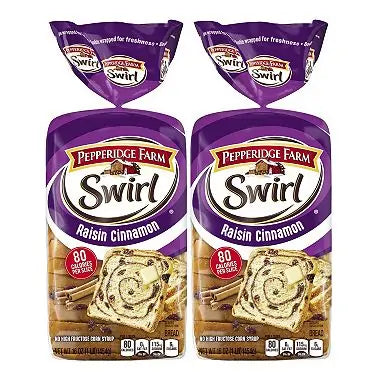 Pepperidge Farm Raisin Cinnamon Swirl Bread (2 Pk. 32 Oz.)