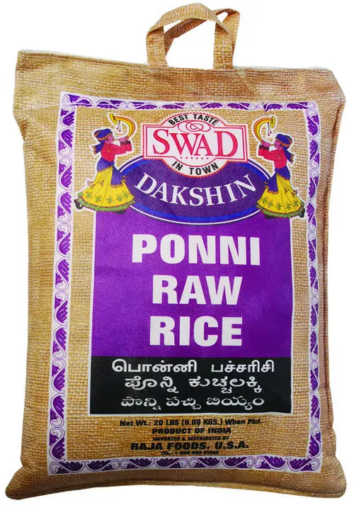 Swad Ponni Raw Rice - 20 LB