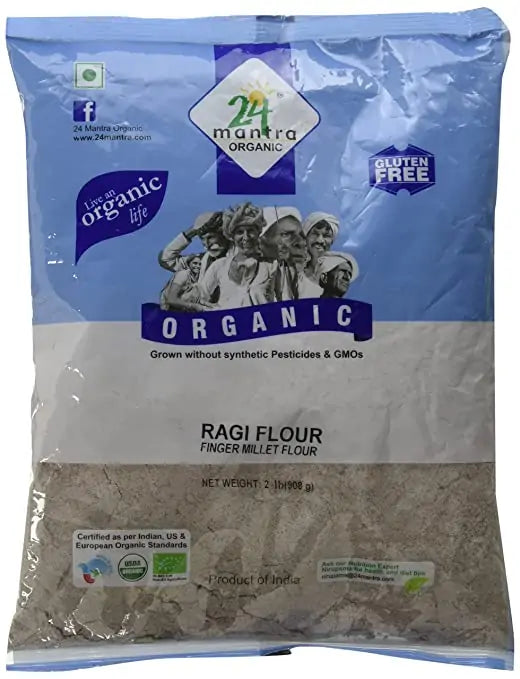 24 Mantra Organic Ragi Flour (2 LB)