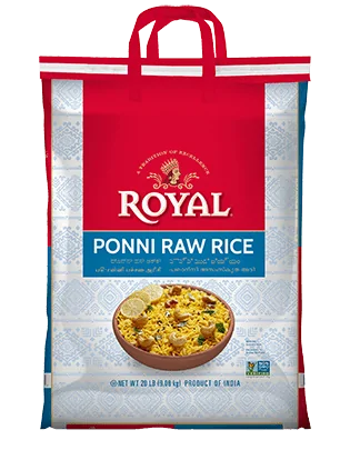 Royal Ponni Raw Rice - 20 LB