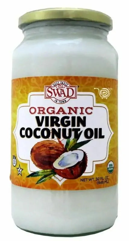 Swad Virgin Organic Coconut Oil 32 Fl Oz