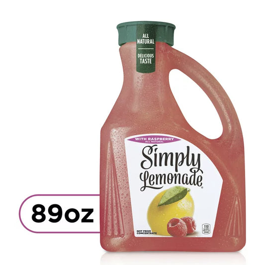 Simply Lemonade with Raspberry, All Natural Non-GMO, 89 fl oz