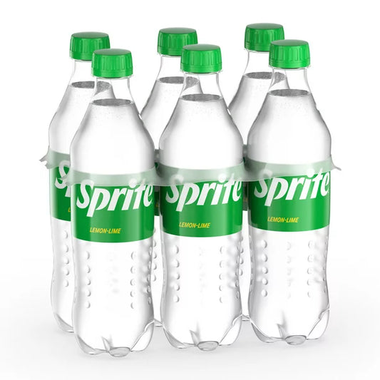 Sprite Lemon Lime Soda Soft Drinks, 16.9 fl oz, 6 Pack