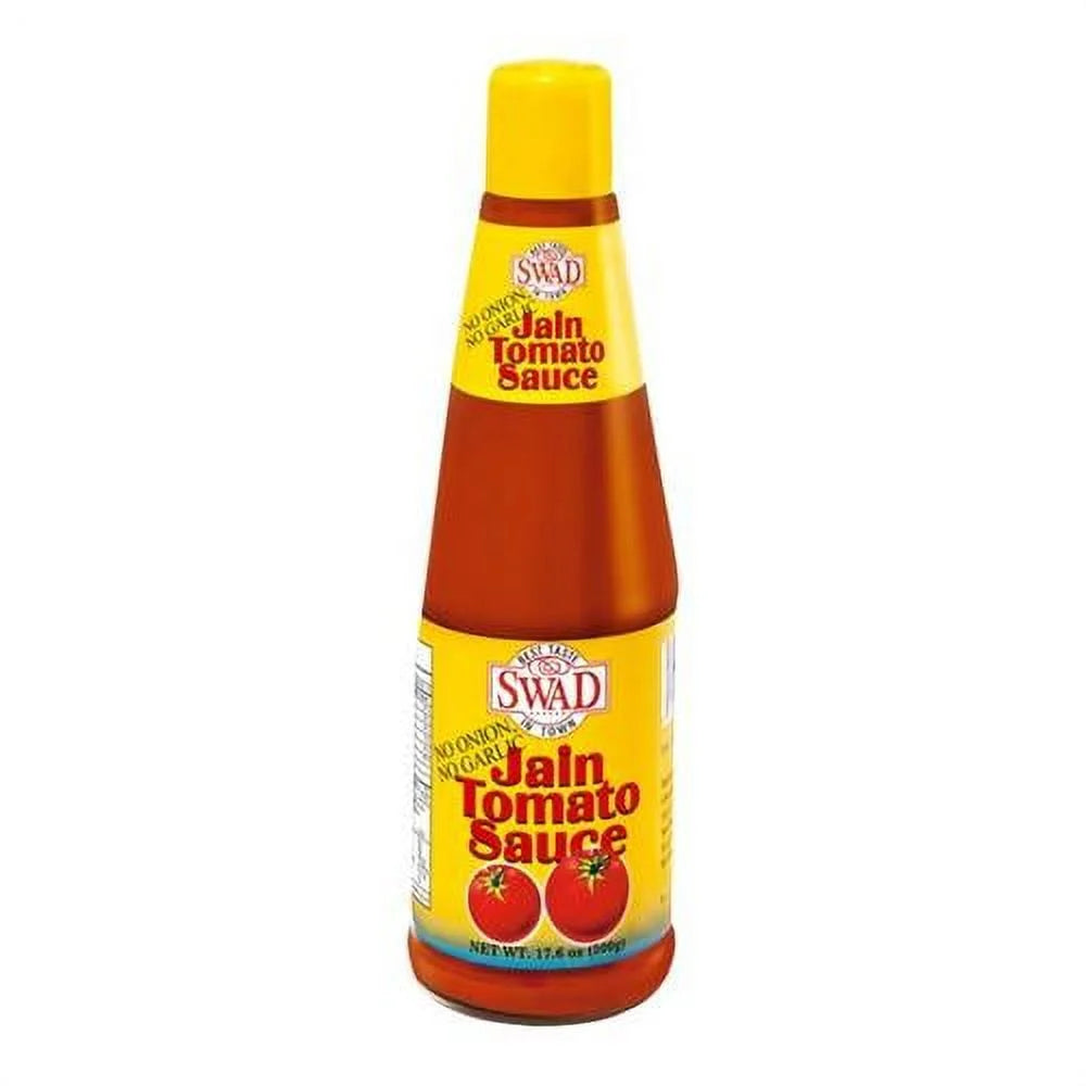 Swad Jain Tomato Sauce (No Onion No Garlic) (500g 17.6Oz)