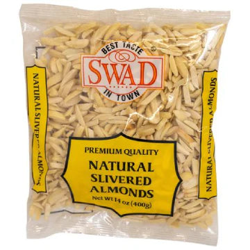 Swad Natural Slivered Almonds - 14 OZ (400 GM)