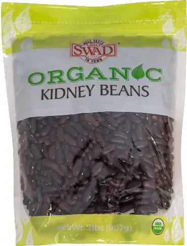 Swad Organic Rajma Red (Dark Kidney Beans) - 2 LB (908 GM)