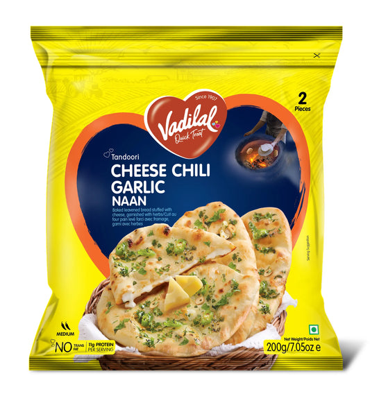 Vadilal Cheese Chili Gralic Naan - 2 PCS (200GM)