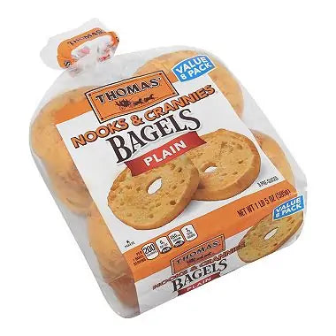 Thomas' Nooks & Crannies Bagels (8 Ct., 21 Oz.)