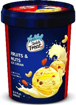 Vadilal Fruits & Nuts Ice Cream 500ml