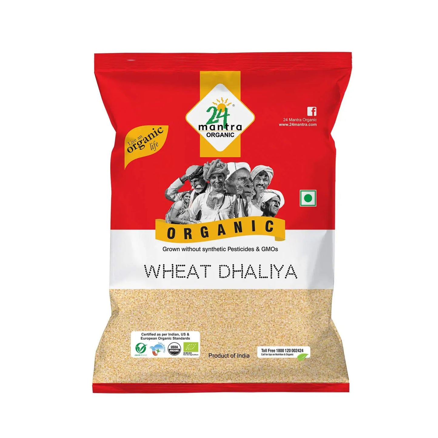 24 Mantra Organic Wheat Dhaliya (2 LB)