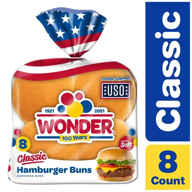 Wonder Classic Hamburger Buns (8 PCS)