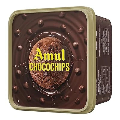 Amul Choco Chips Ice Cream 1Ltr