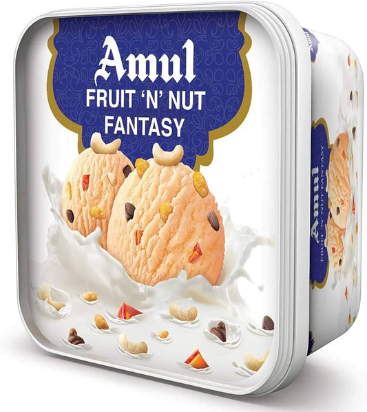 Amul Fruits & Nuts Fantansy Ice Cream 1Ltr