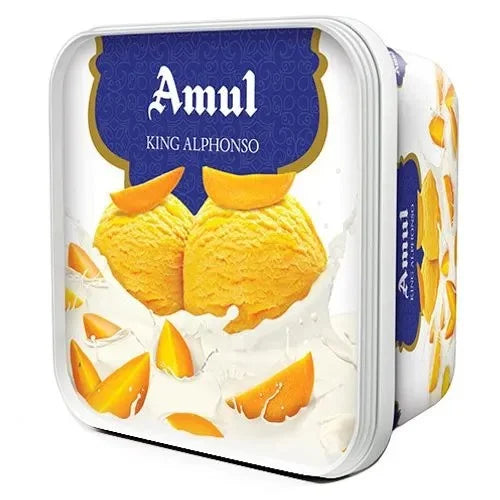 Amul King Alphanso Ice Cream 1Ltr