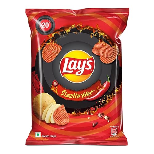 Lay's Sizzlin Hot Potato Chips, each