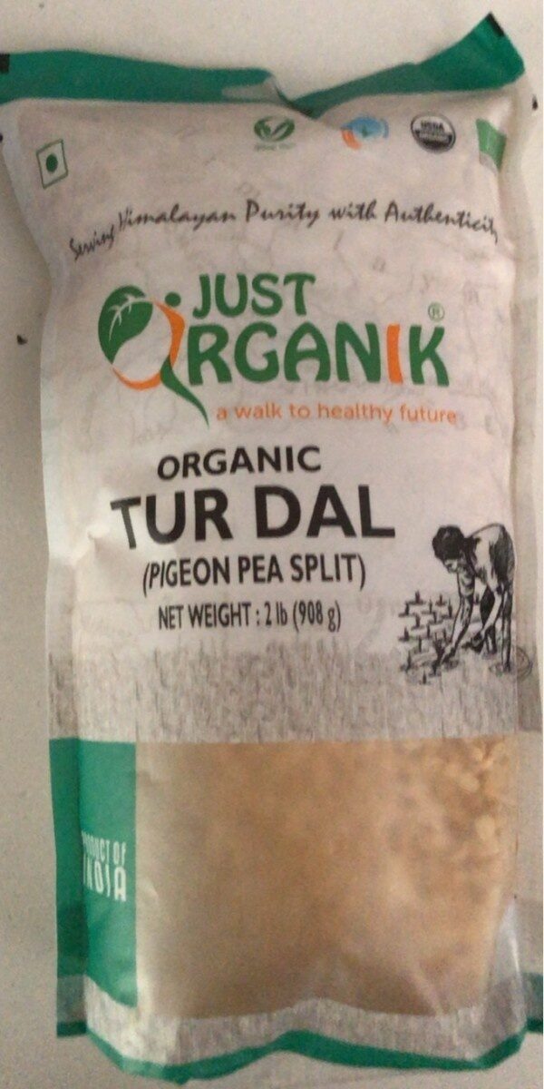 Just Organik Tur Dal (Pigeon Pea) 2LB