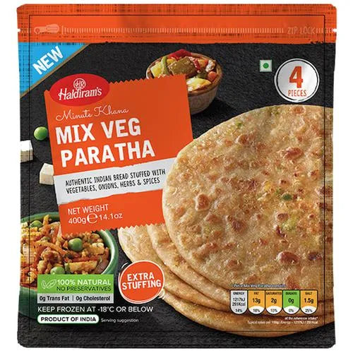 Haldiram's Mix Veg Paratha 400Gm