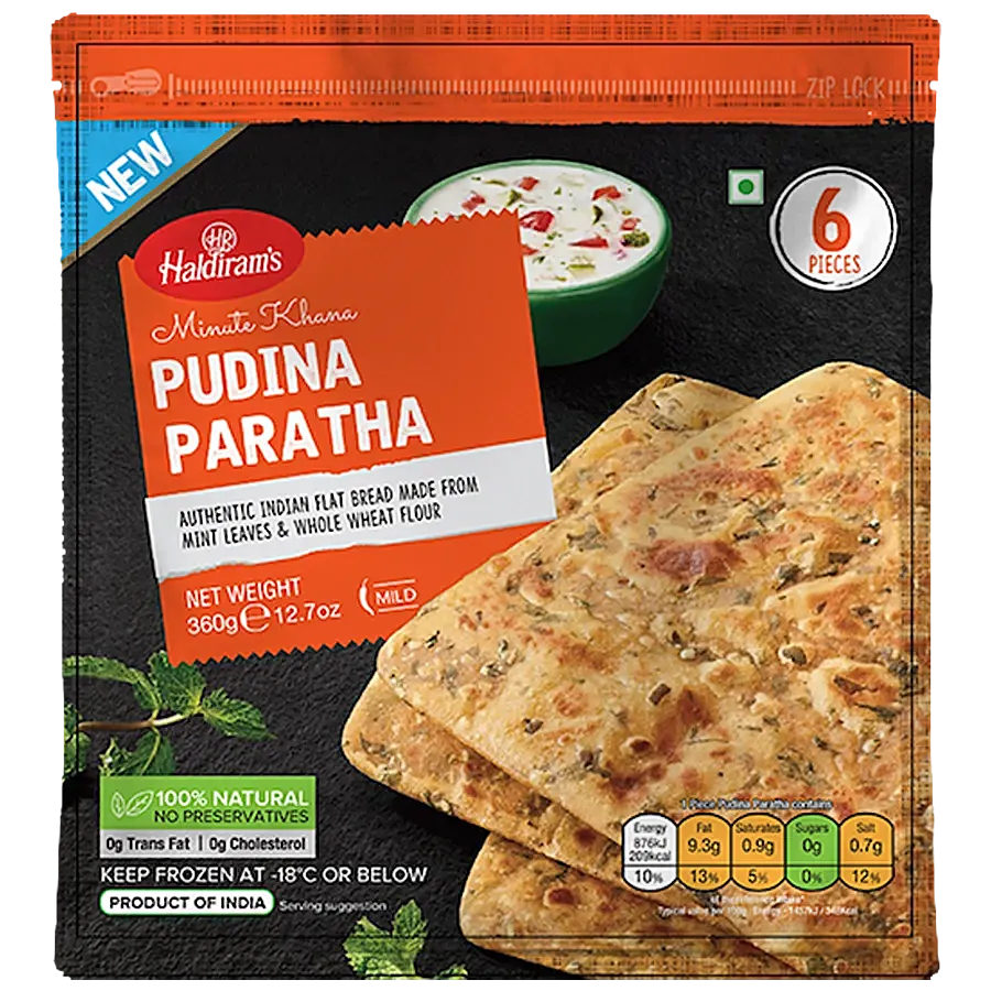 Haldiram's Pudina Paratha 360Gm