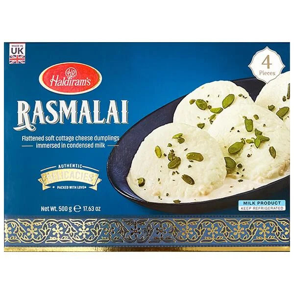 Treeless Rasmali Haldiram's Rasmalai 500 gm– Fresh Central Grocery