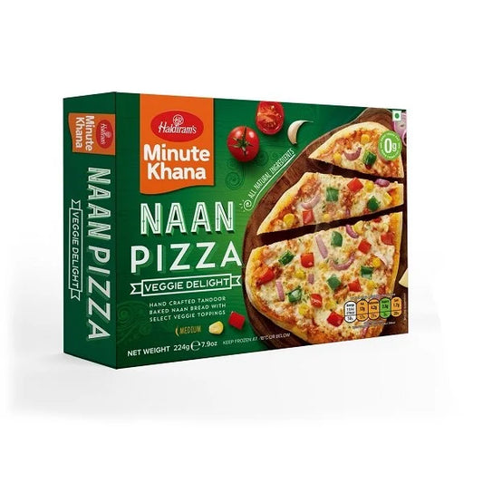 Haldiram's Naan Pizza Veggie Delight 224Gm