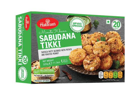 Haldiram's Sabudana Tikki 320Gm