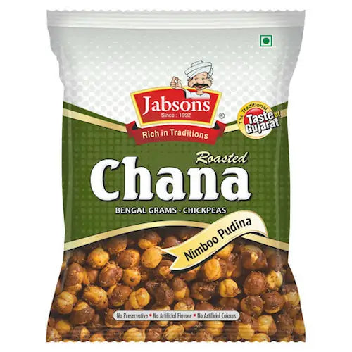Jabsons Roasted Chana (Nimboo Pudina) - 5 OZ (140 GM)
