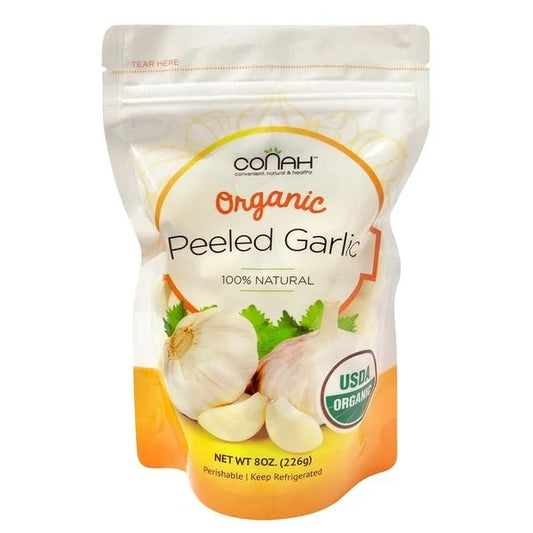 Organic Fresh Peeled Garlic 8 oz