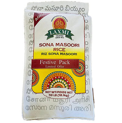 Laxmi Sona Massori Rice 40LB