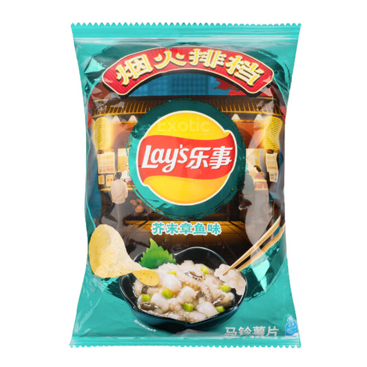 Lay's Wasabi Octopus Flavored Potato Chips 70gm