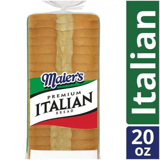 Maier's Premium Italian Bread, Traditional Thick Sliced Loaf, 20 Ounce Bag