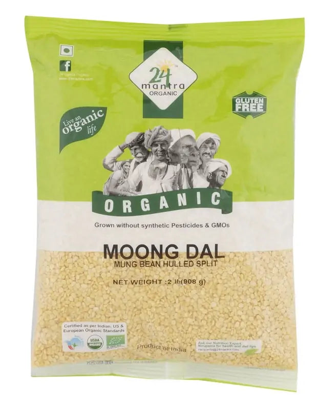 24 Mantra Organic Moong Dal (4 LB)