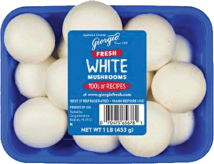 White Mushrooms, each