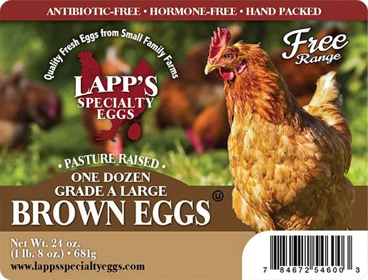 Lapp's Large Brown Eggs Dozen